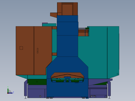 电控柜、立式加工中心1100X900左视缩略图