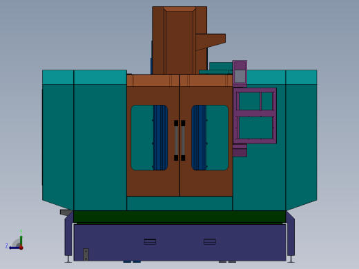 电控柜、立式加工中心1100X900右视缩略图