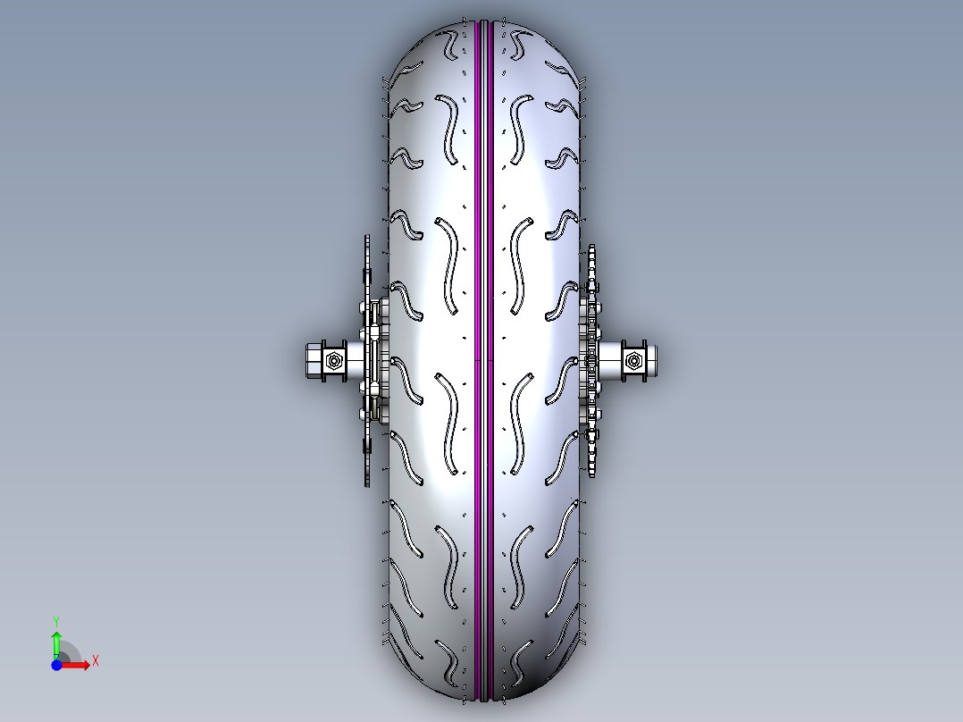 轮胎、车轮、轮毂(171)前视图