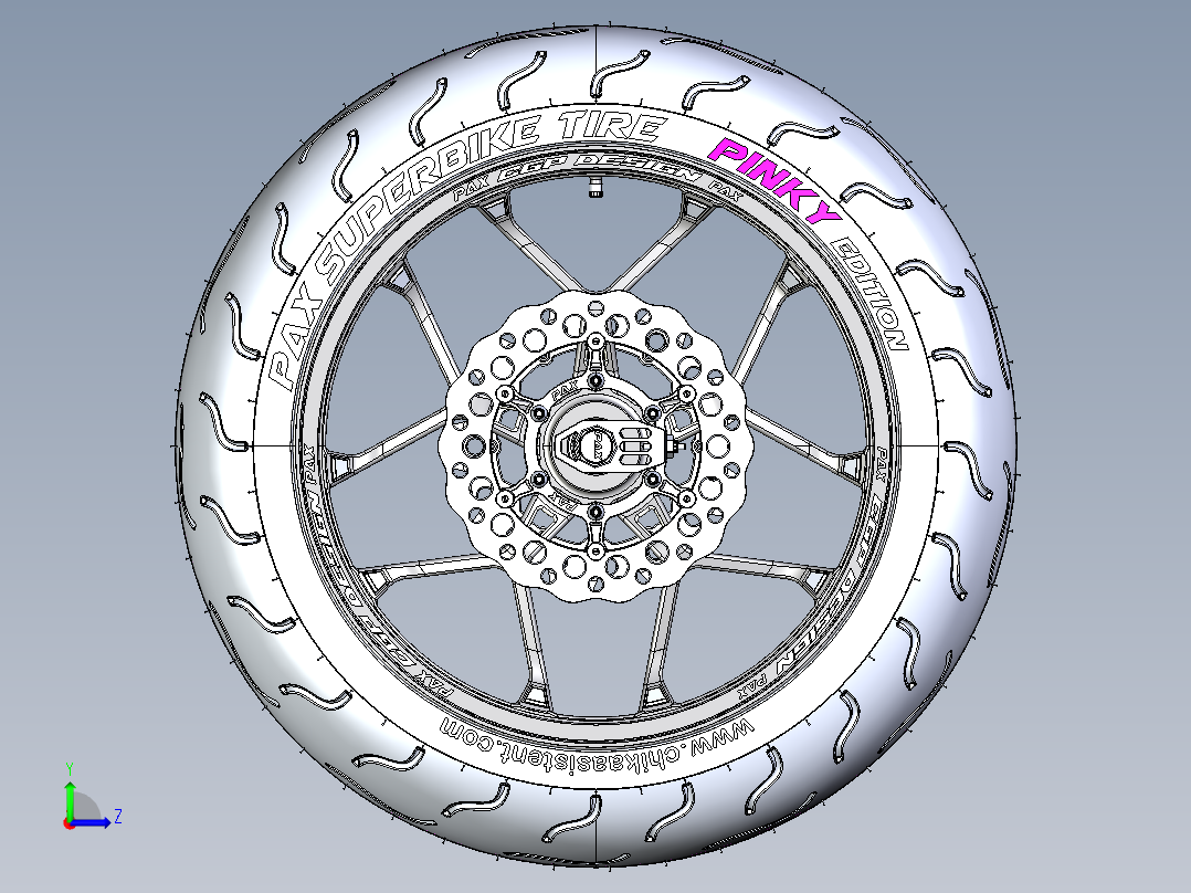 轮胎、车轮、轮毂(171)左视图