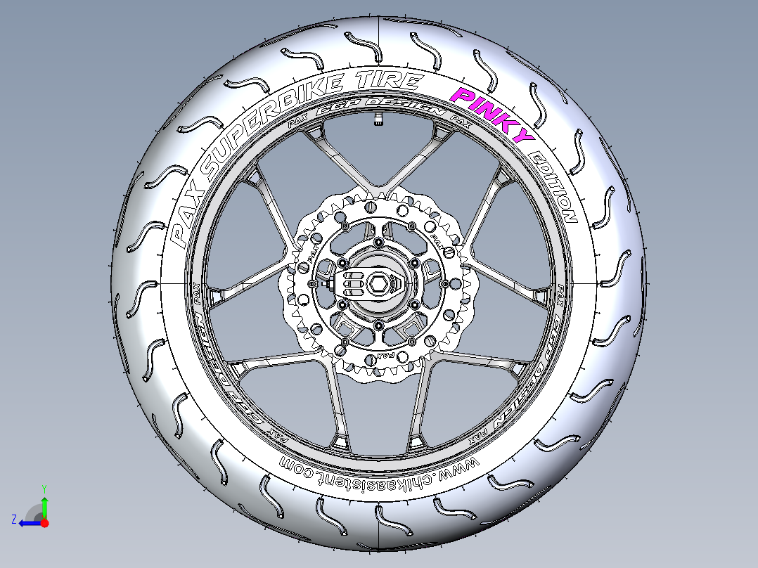 轮胎、车轮、轮毂(171)右视图