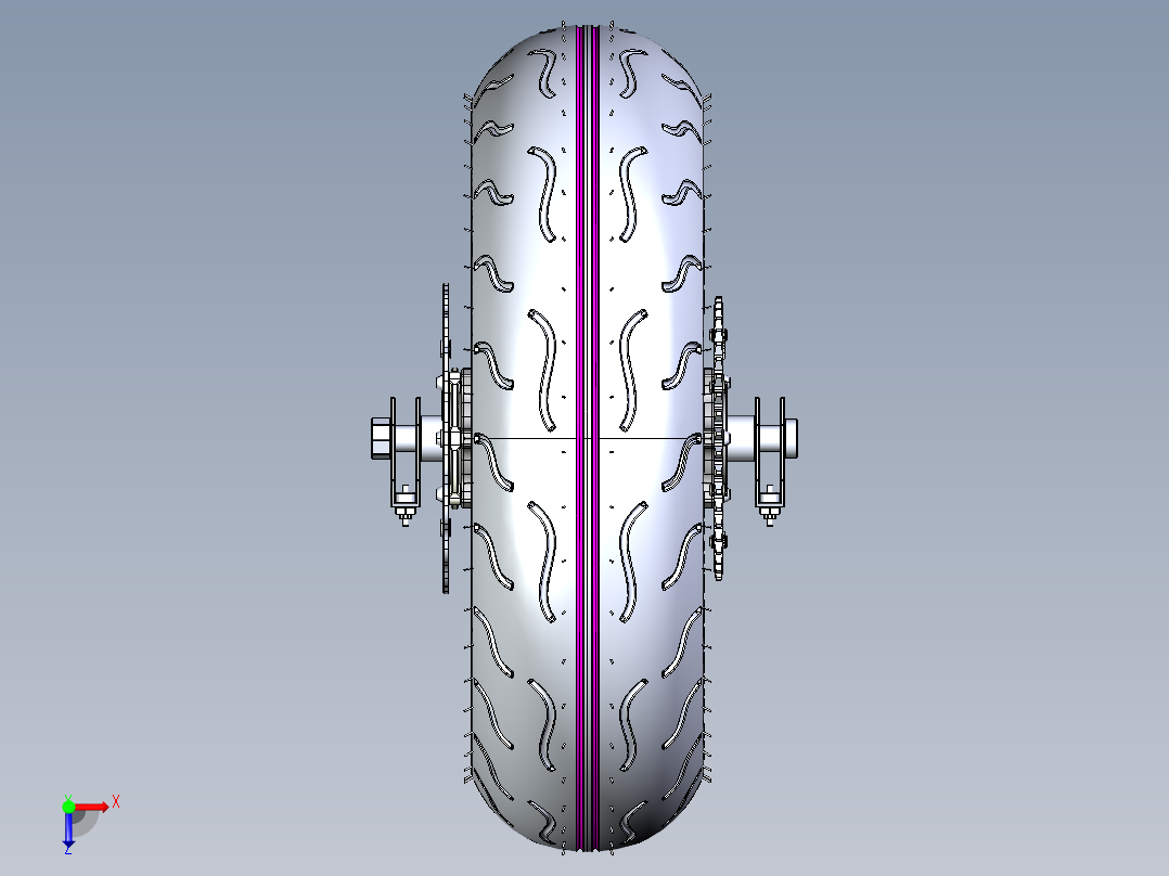 轮胎、车轮、轮毂(171)俯视图