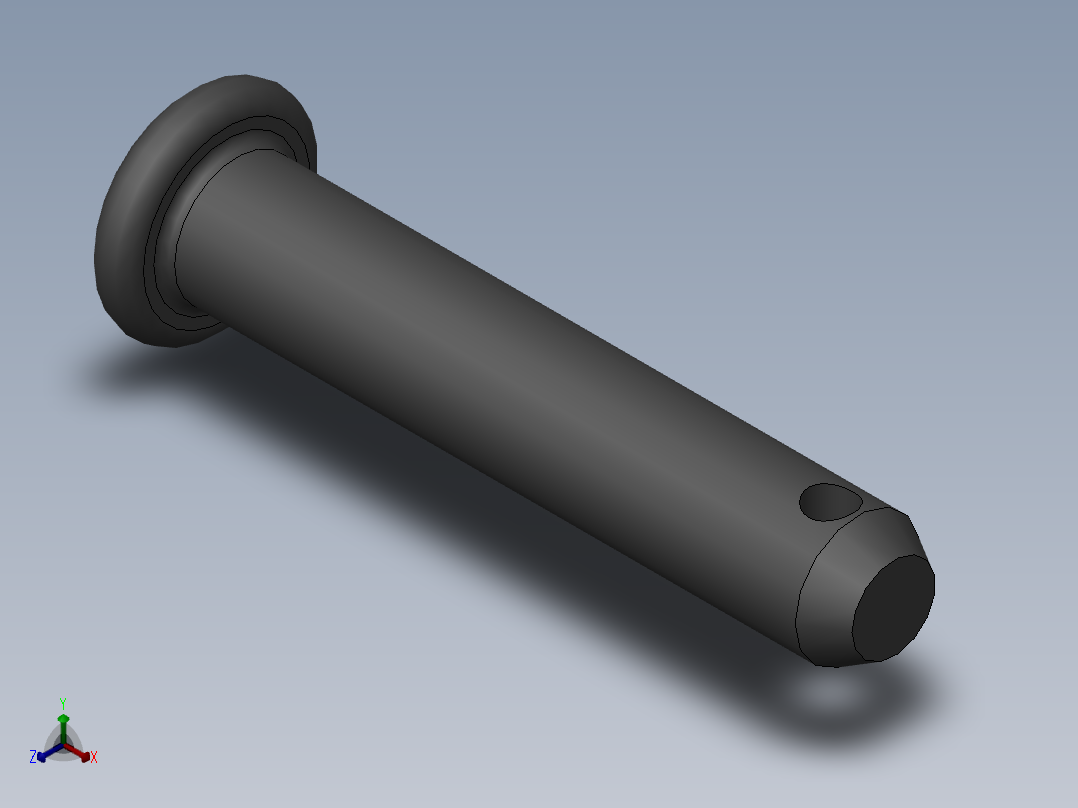 GB882-88 销轴B型6×32正等轴测图