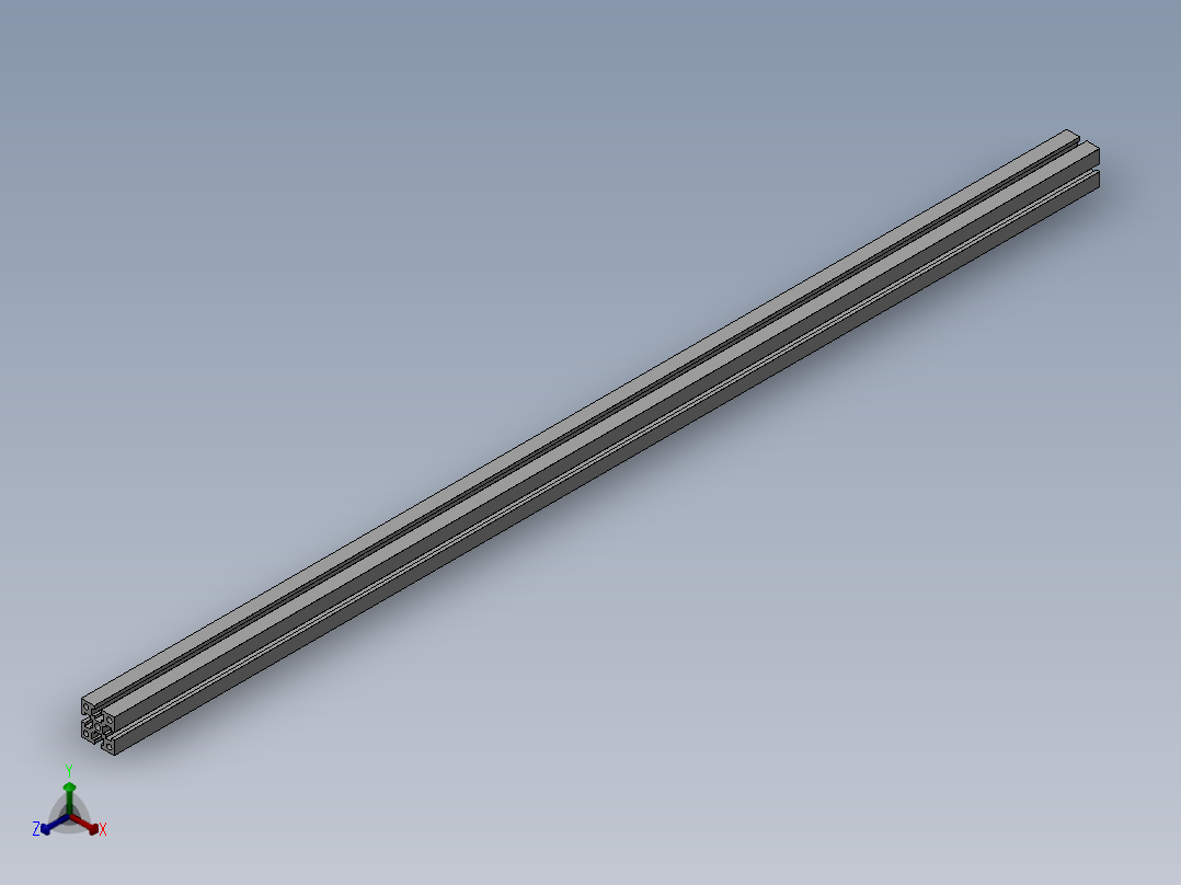 40x40鋁型材主视图