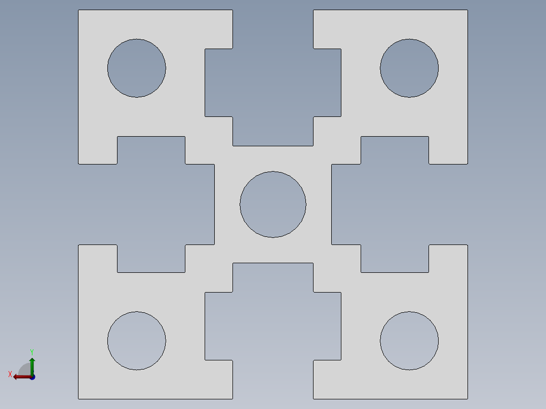 40x40鋁型材后视图