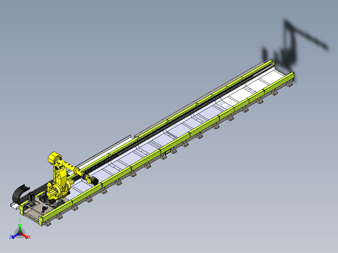 大承载机器人地轨