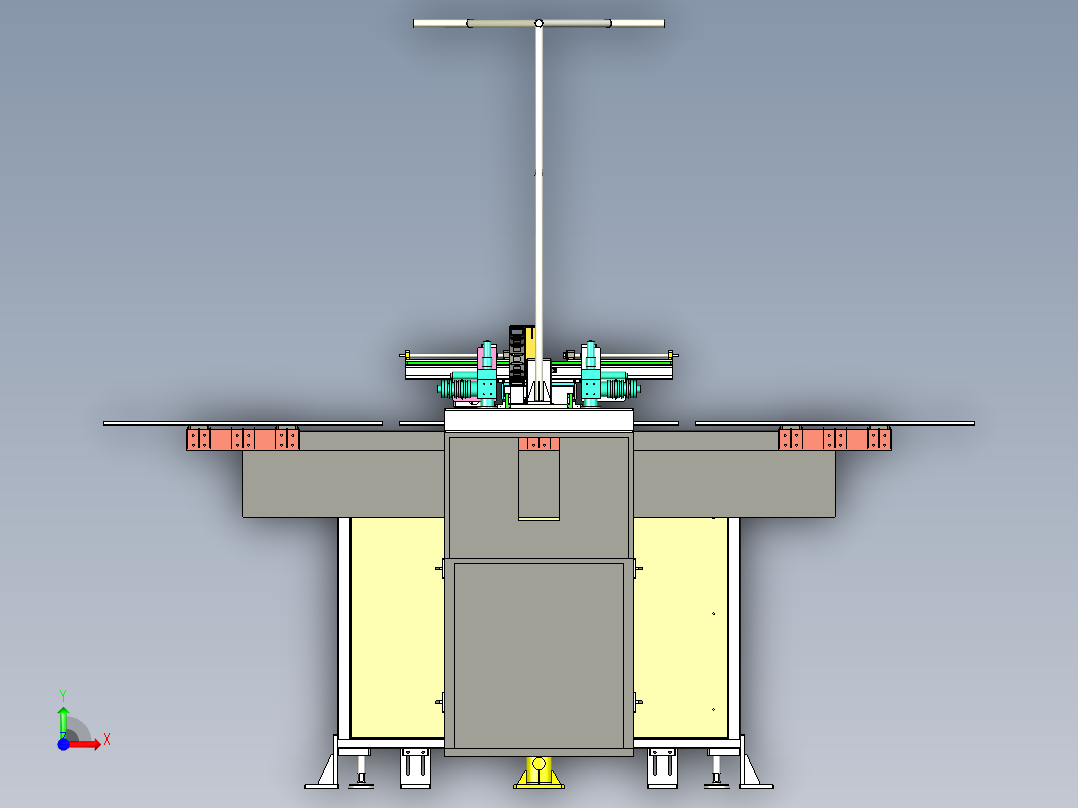 钣金件激光焊接机（双激光头焊接）前视图