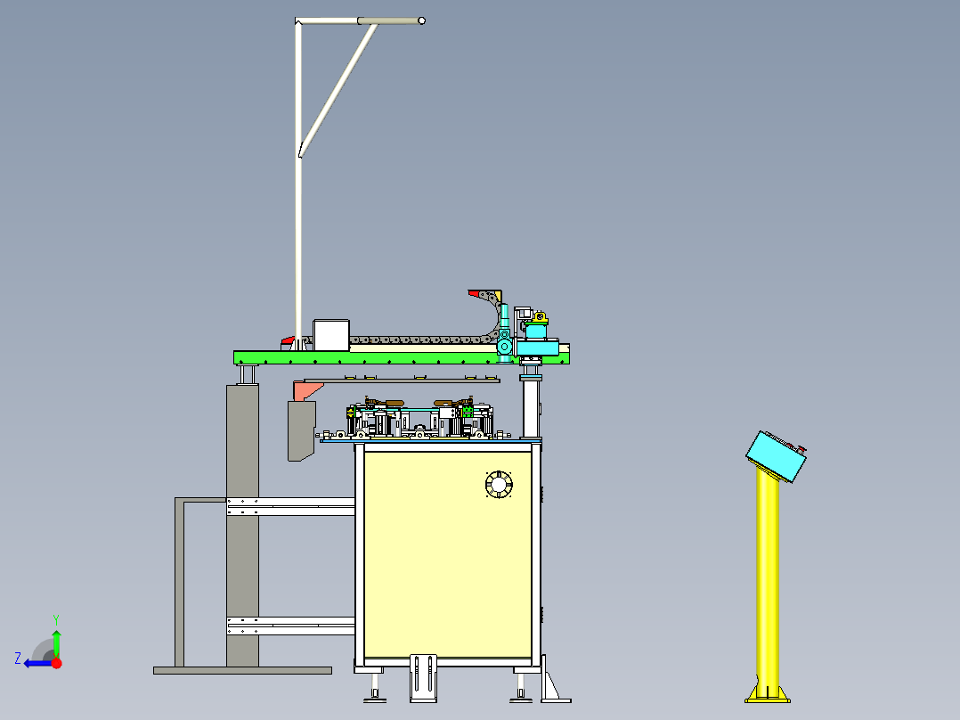 钣金件激光焊接机（双激光头焊接）右视图