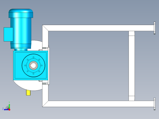 机架式变位机右视缩略图
