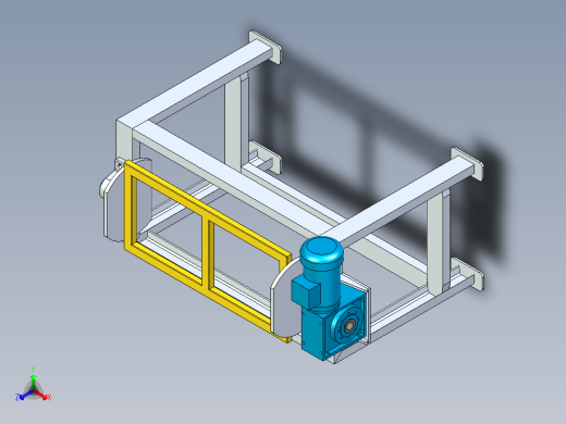 机架式变位机正等轴测缩略图