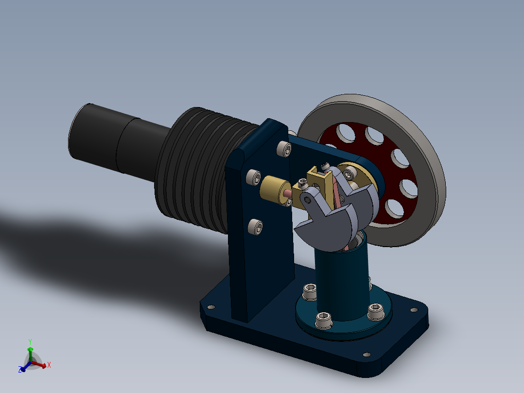 卧式冲击发动机