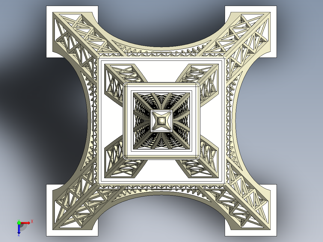 埃菲尔铁塔(10)俯视图