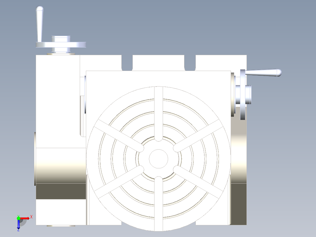 倾斜回转工作台俯视图