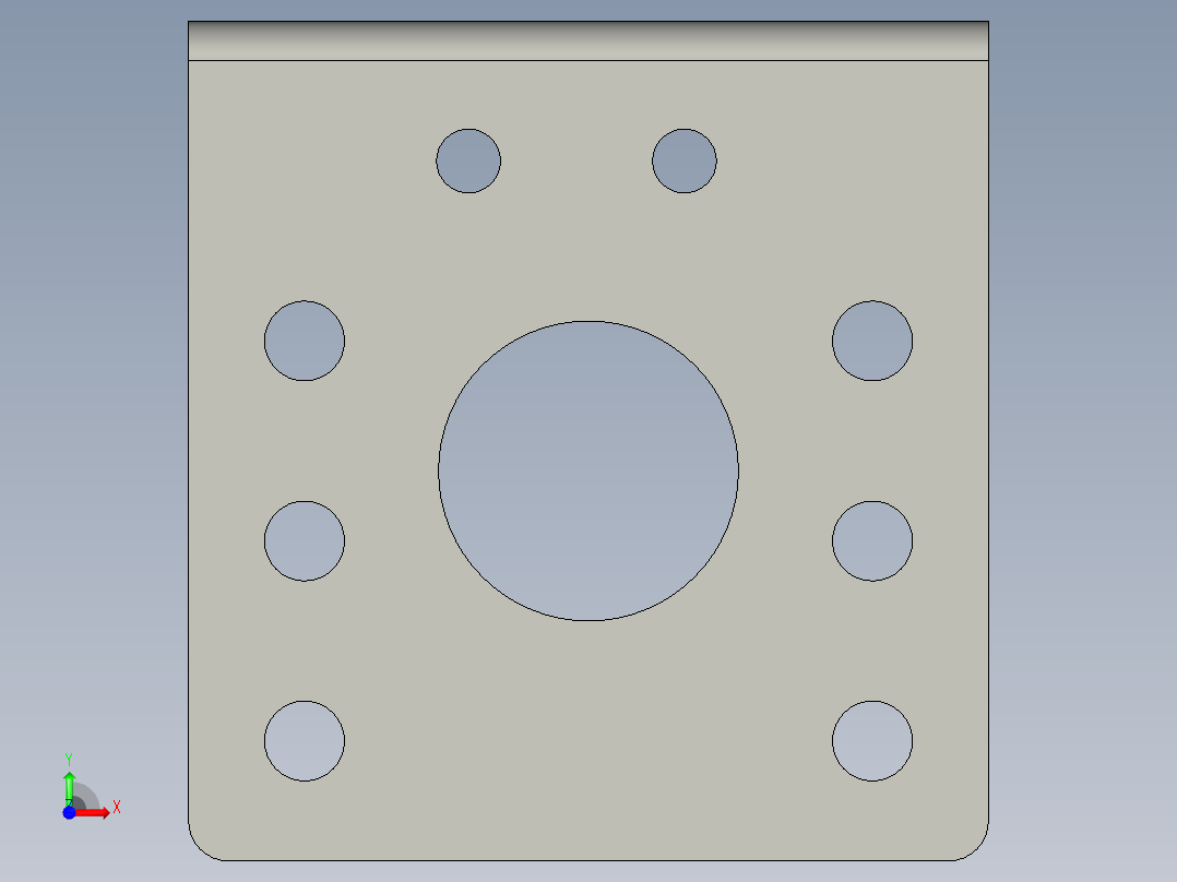 直流电机夹具前视图
