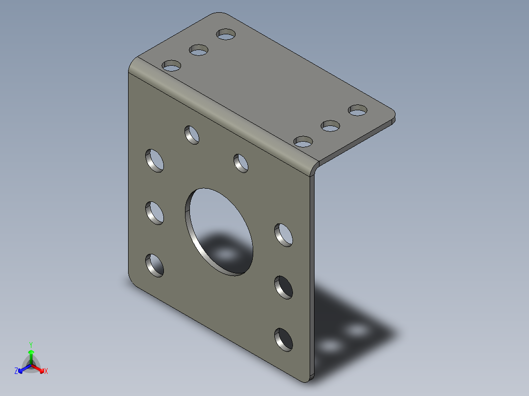 直流电机夹具正等轴测图