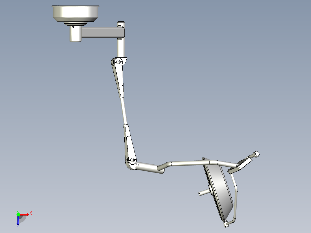 医用手术无影灯俯视图