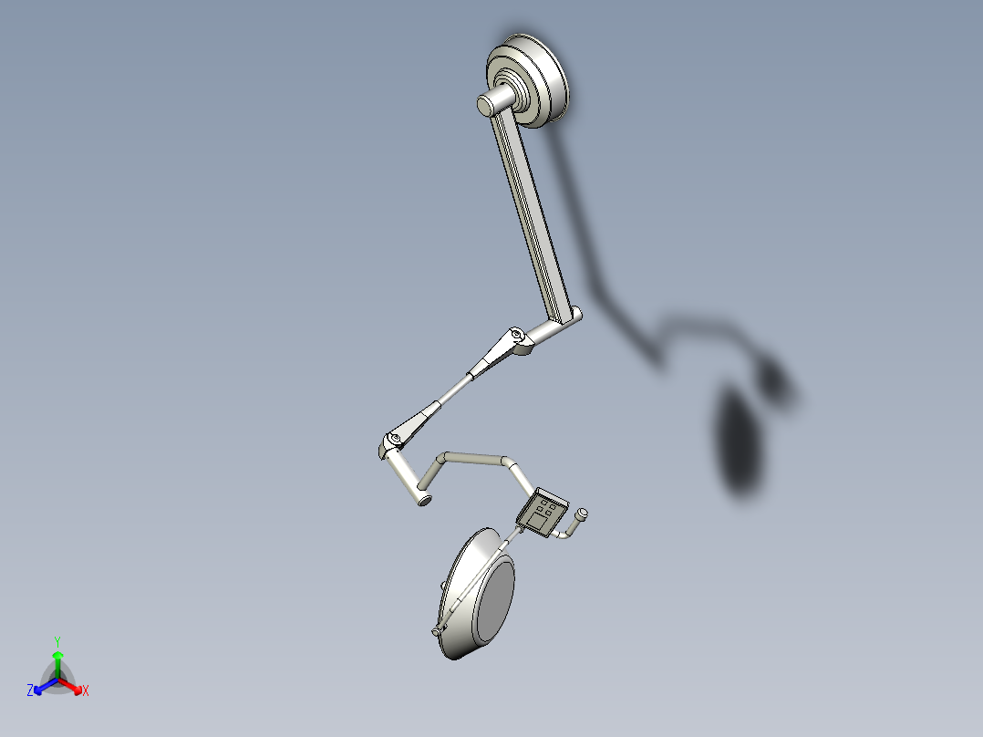 医用手术无影灯正等轴测图