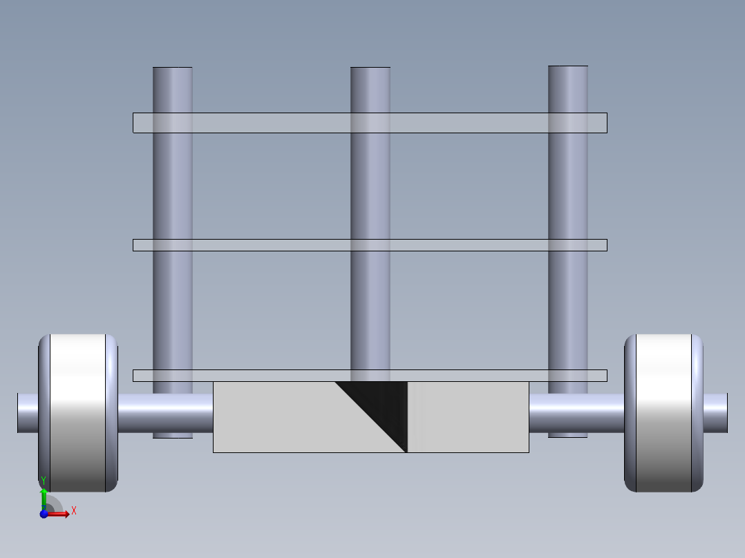 自平衡机器人前视图