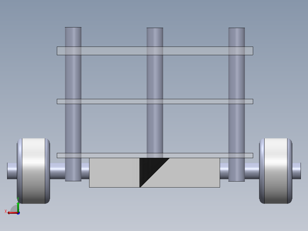 自平衡机器人后视图