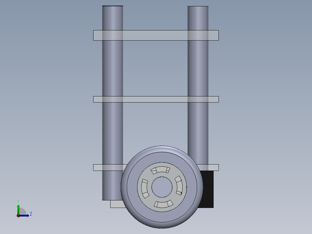 自平衡机器人左视图
