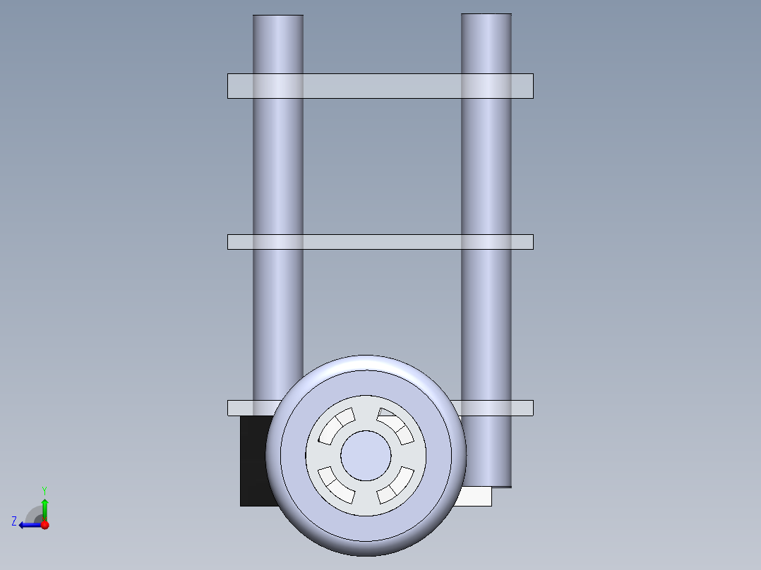 自平衡机器人右视图