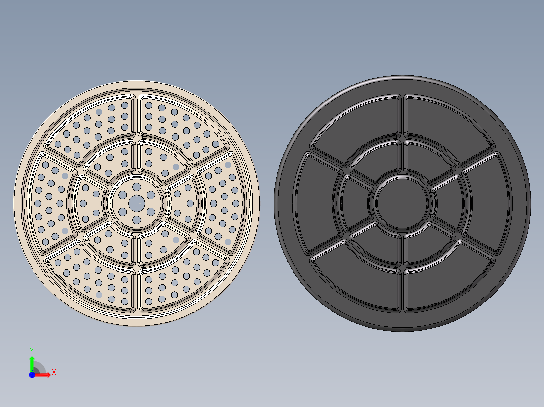 不锈钢蒸片前视图