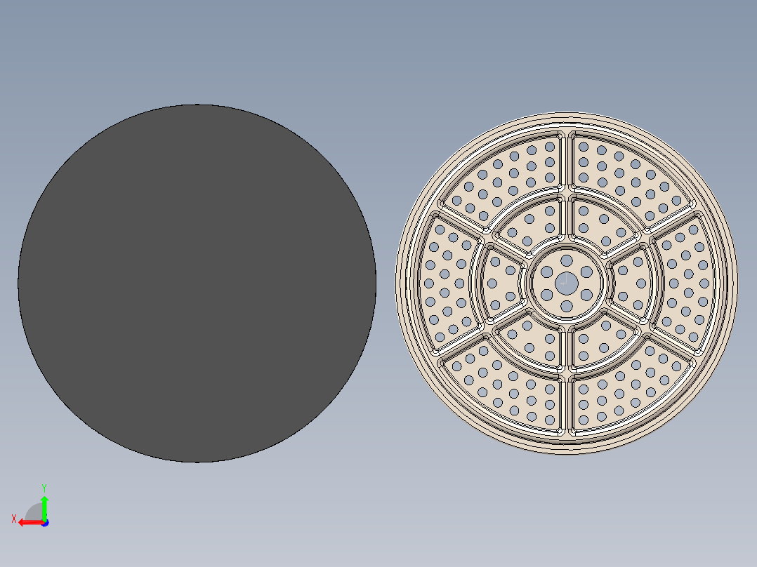 不锈钢蒸片后视图