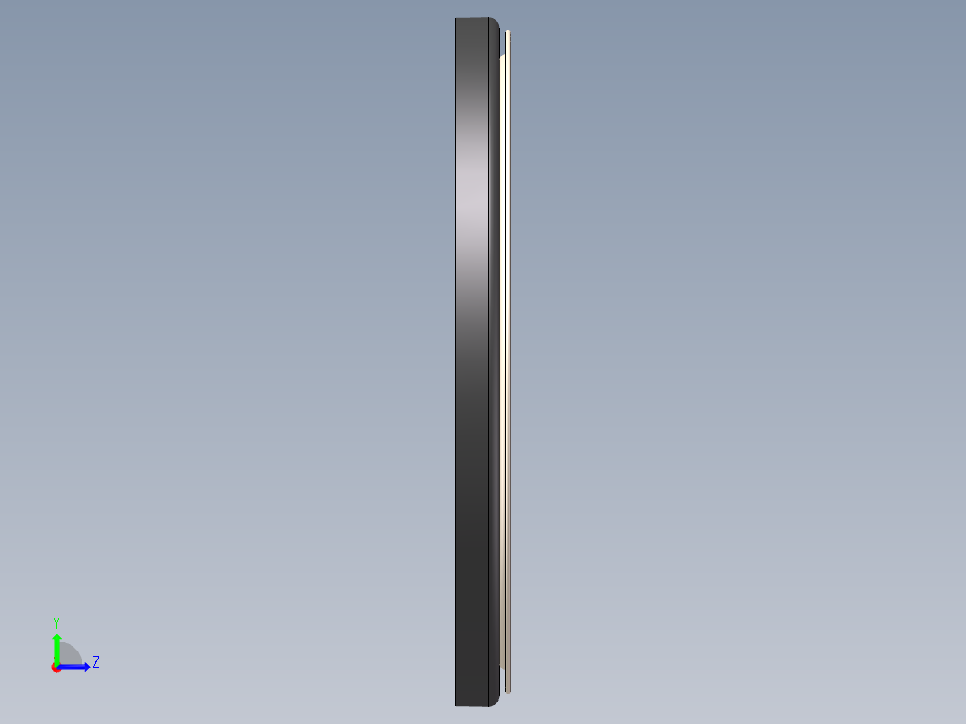 不锈钢蒸片左视图