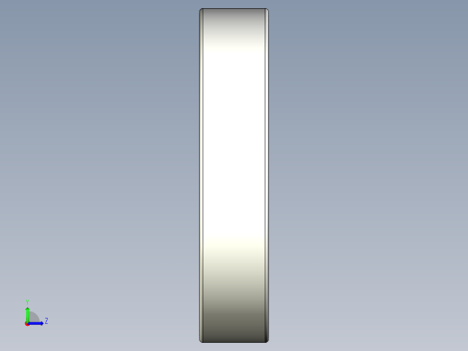 完整的公制6300-ZZ，双屏蔽轴承库SolidWorks和Step模型左视缩略图