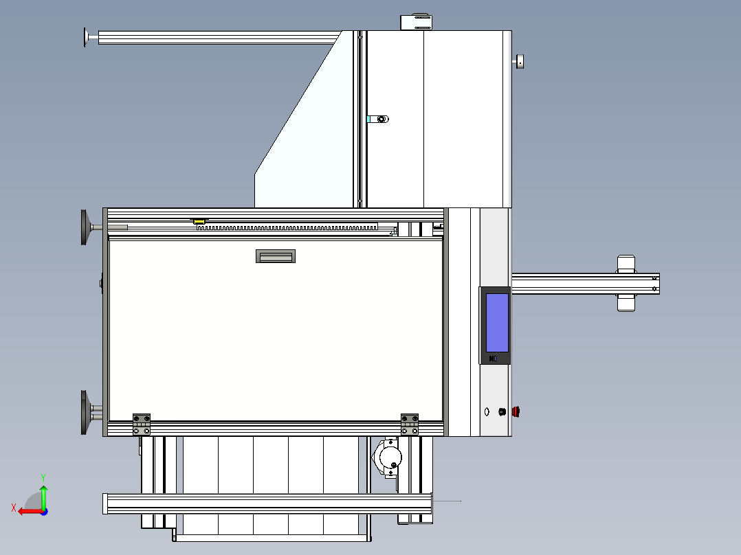 组合式自动送板机后视图