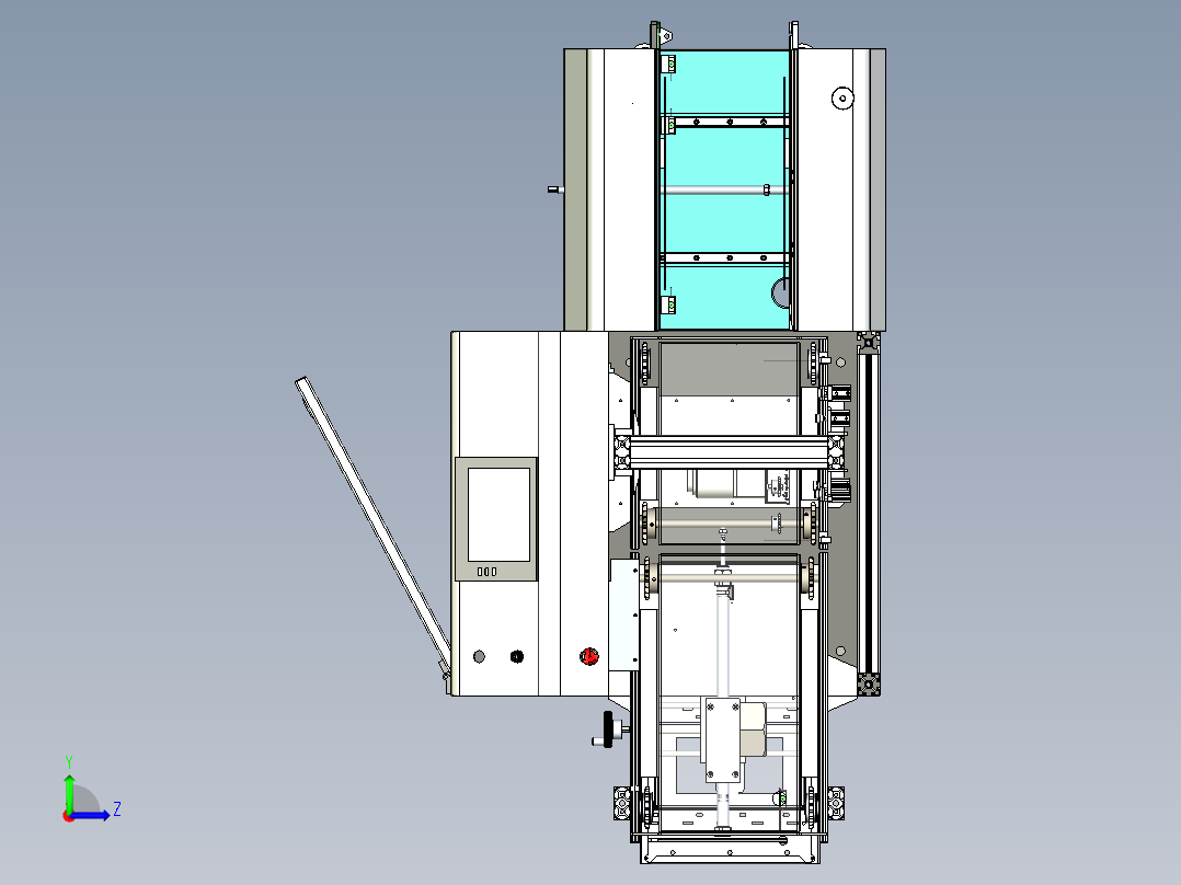 组合式自动送板机左视图