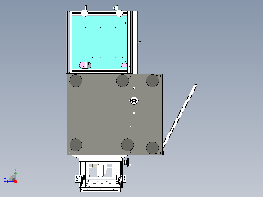 组合式自动送板机右视图