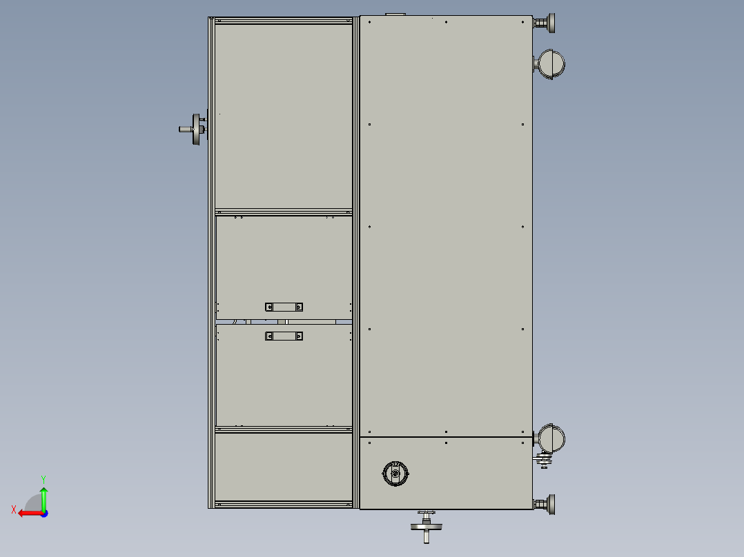 全自动开箱机后视图