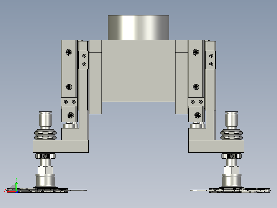 机器人吸料组件后视图