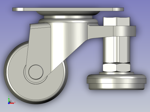 AT变速箱齿轮加工生产线设计-CMAZ40-N脚轮超轻载-V2前视缩略图