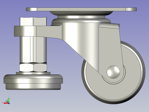 AT变速箱齿轮加工生产线设计-CMAZ40-N脚轮超轻载-V2后视缩略图