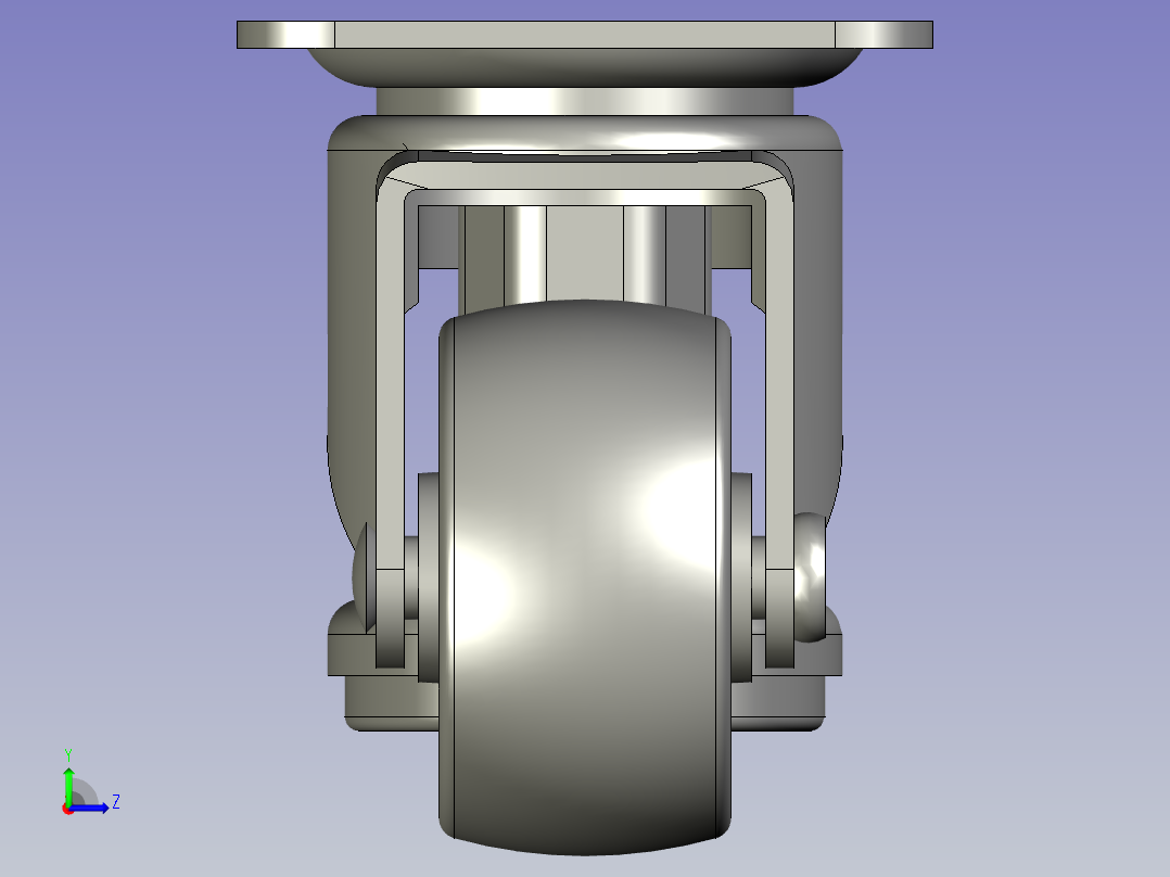 AT变速箱齿轮加工生产线设计-CMAZ40-N脚轮超轻载-V2左视图