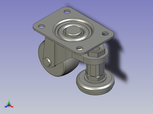 AT变速箱齿轮加工生产线设计-CMAZ40-N脚轮超轻载-V2正等轴测缩略图