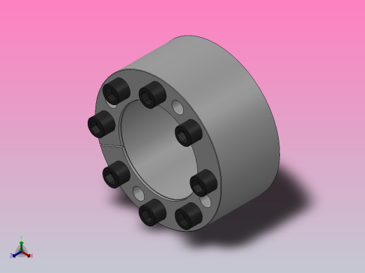 R18型胀紧联接套_R18-40-65正等轴测缩略图