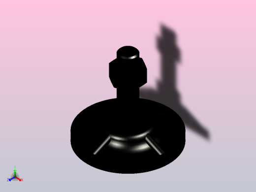 脚杯WAH21-D81-M16-L50正等轴测缩略图