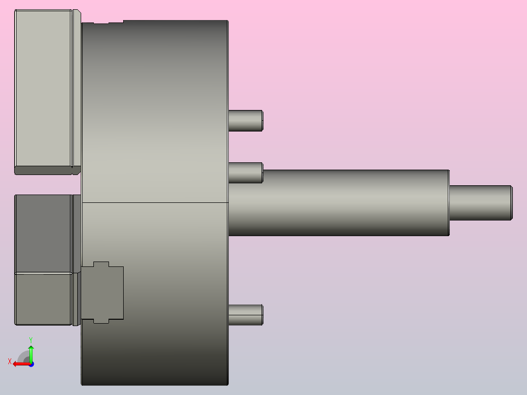3P╱3P-A高速中实动力夹头（一）[3P-08]后视图