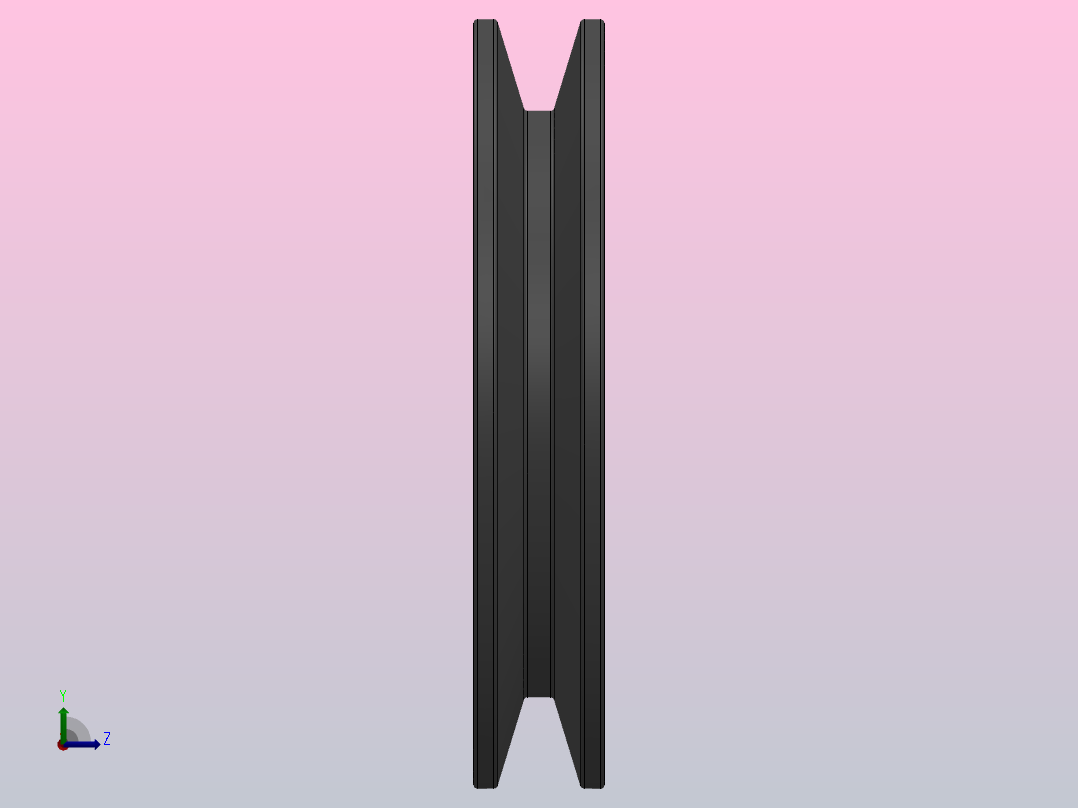 锥套式皮带轮 SPB_SPB140X1左视图