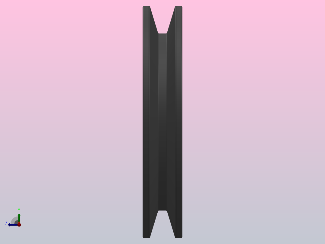 锥套式皮带轮 SPB_SPB140X1右视图