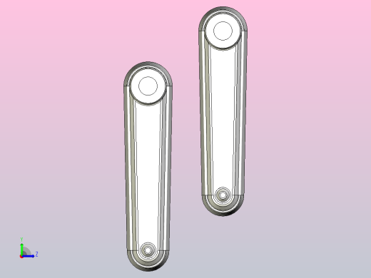 带125毫米塑料杆的折叠手柄，用于调节机械装置左视缩略图