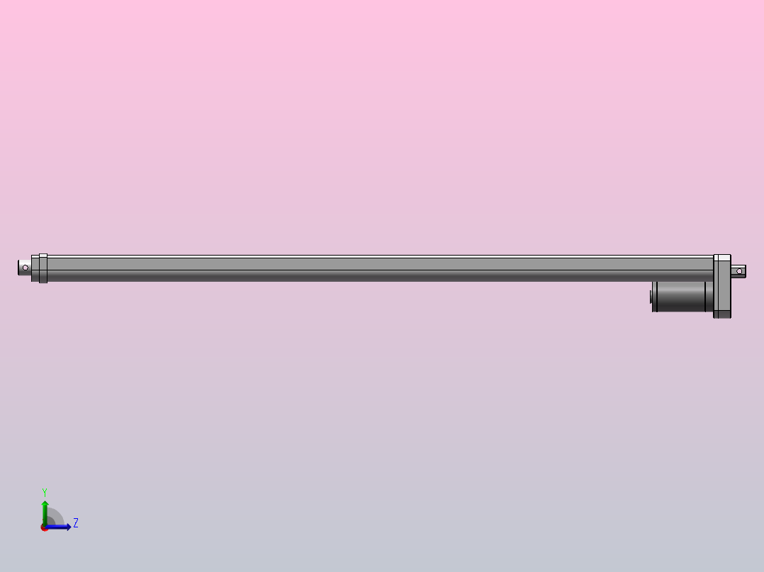 1200N防水电动推杆(ZJWSN-FS)[ZJWSN-FS-S800]左视图
