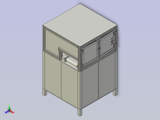 一款定模剥离模组全自动贴标机3D正等轴测缩略图