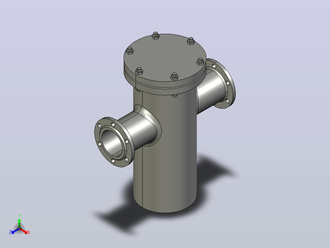 SD16C 篮式过滤器[65]正等轴测图
