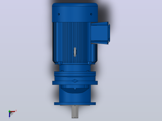 RXF87法兰轴伸式安装斜齿轮减速机RX87-Y5.5-4P-132S-M1-0°-Φ250俯视缩略图