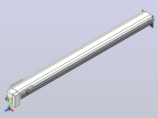 皮带直线轴半封闭可选导轨TPA-HNB-202D-140-L2100-RP-Y-P75-N3正等轴测缩略图