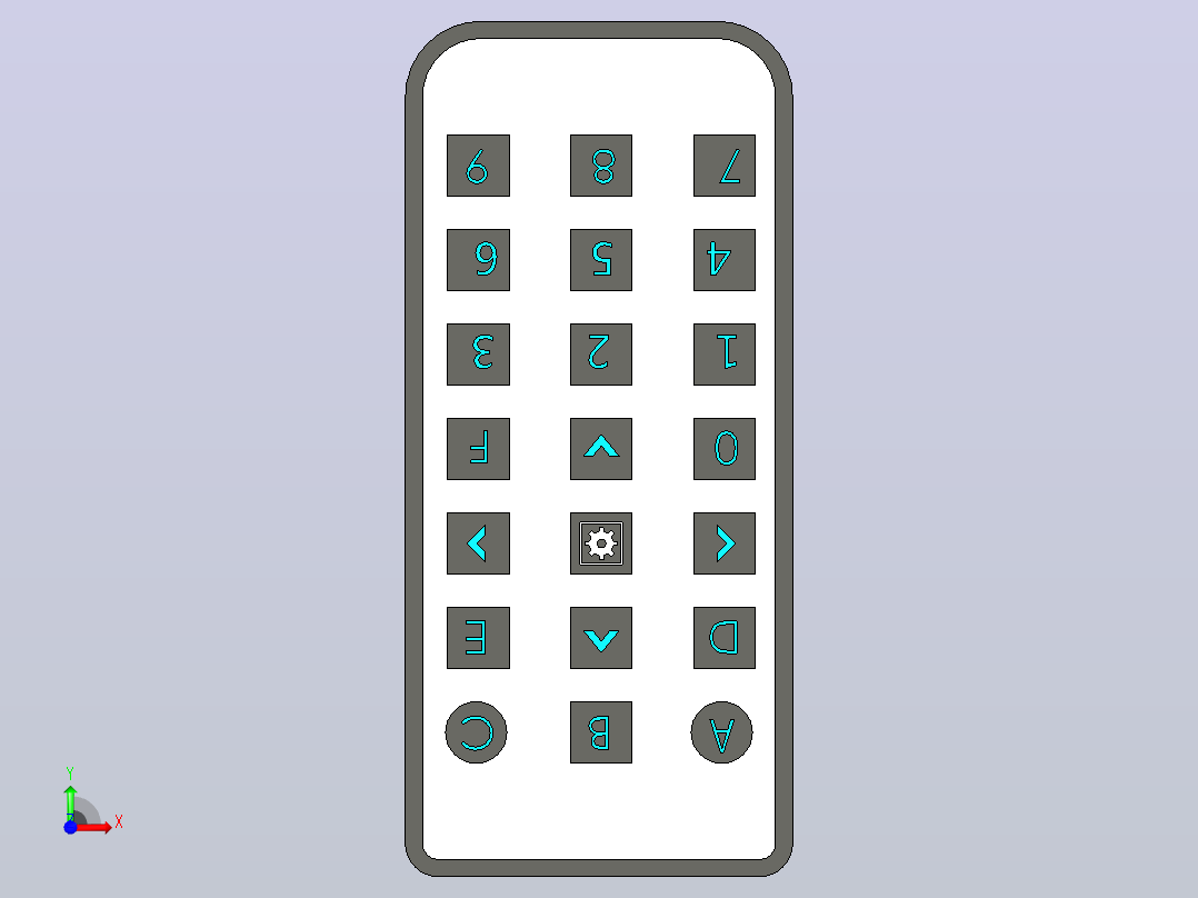Me IR 遥控器 V2 0前视图
